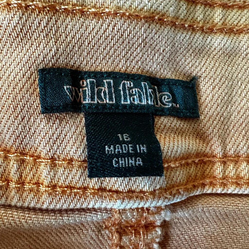 Wild fable size 16 orange jeans skirt - Image 2