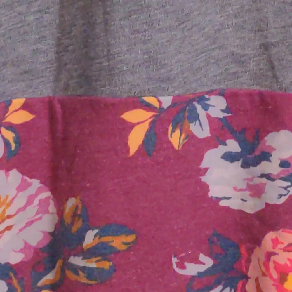 Matilda Jane Womens Tunic Top Gray Short Sleeve Hooded High Low Drawstring M - Image 2