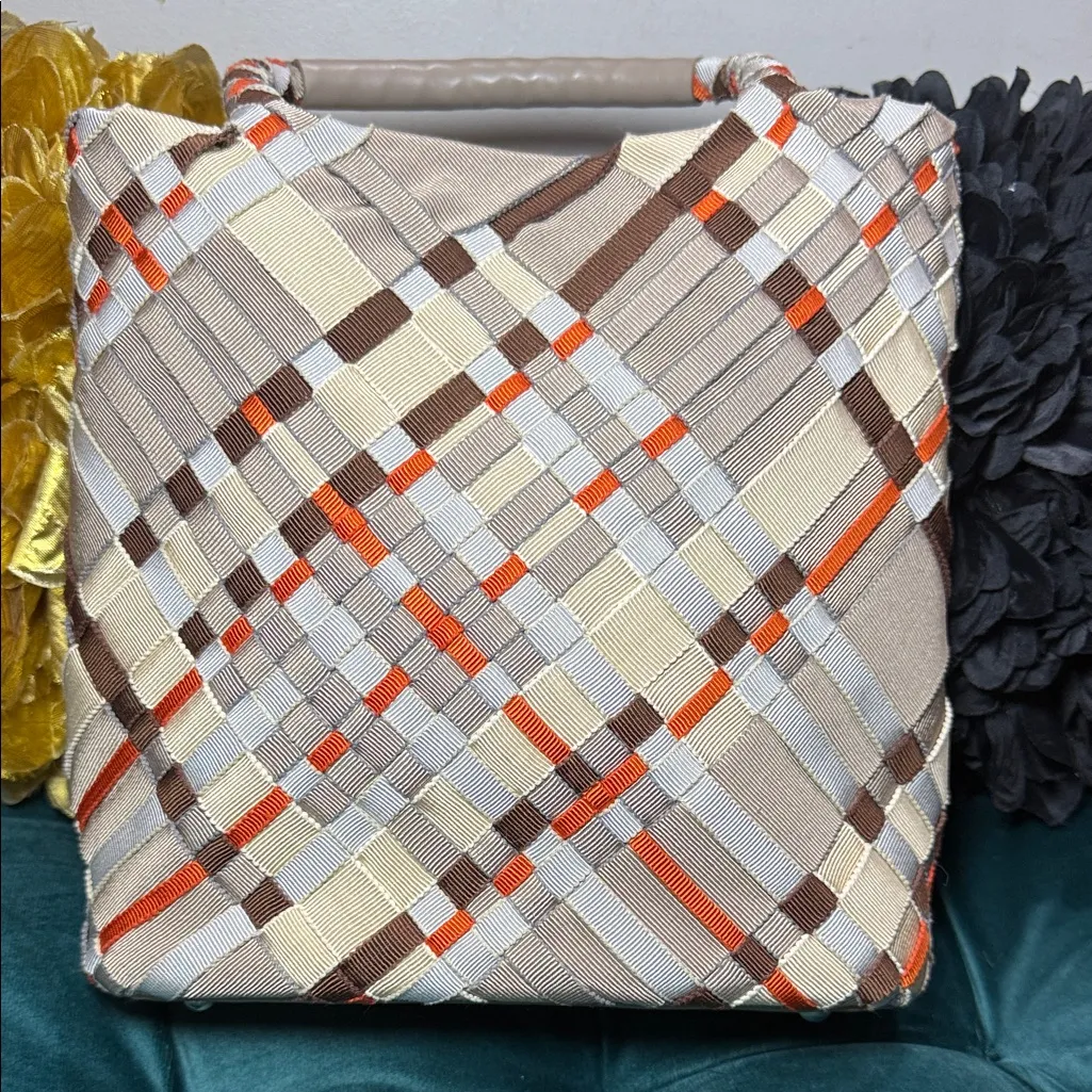 Salvatore Ferragamo Multicolor Plaid Tote - Image 4