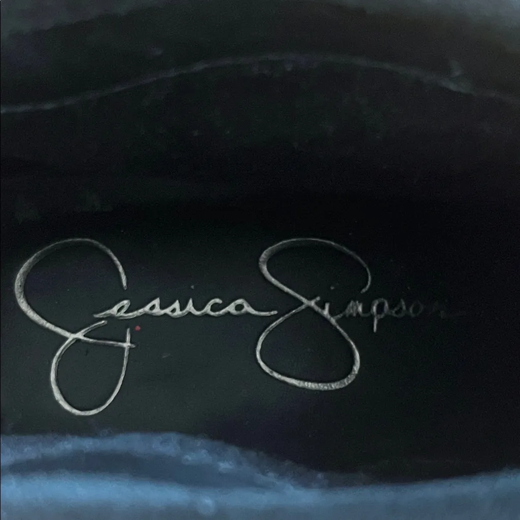 Jessica Simpson Black Ankle Booties with Studded Straps - Image 5