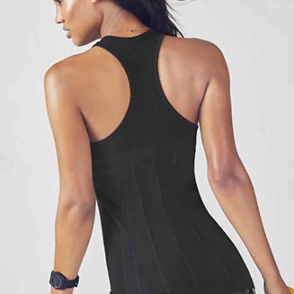 Women’s Shirt Pilates Yoga Stretch 2x 20 Black Racer back Tank - Image 2