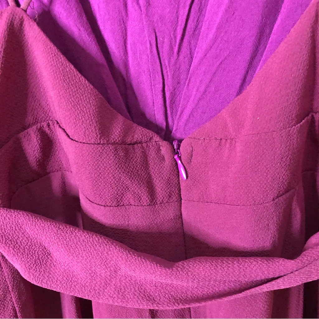 Lulu’s Hype Dream Wide Leg Slit‎ Strappy Jumpsuit Pink Small - Image 7