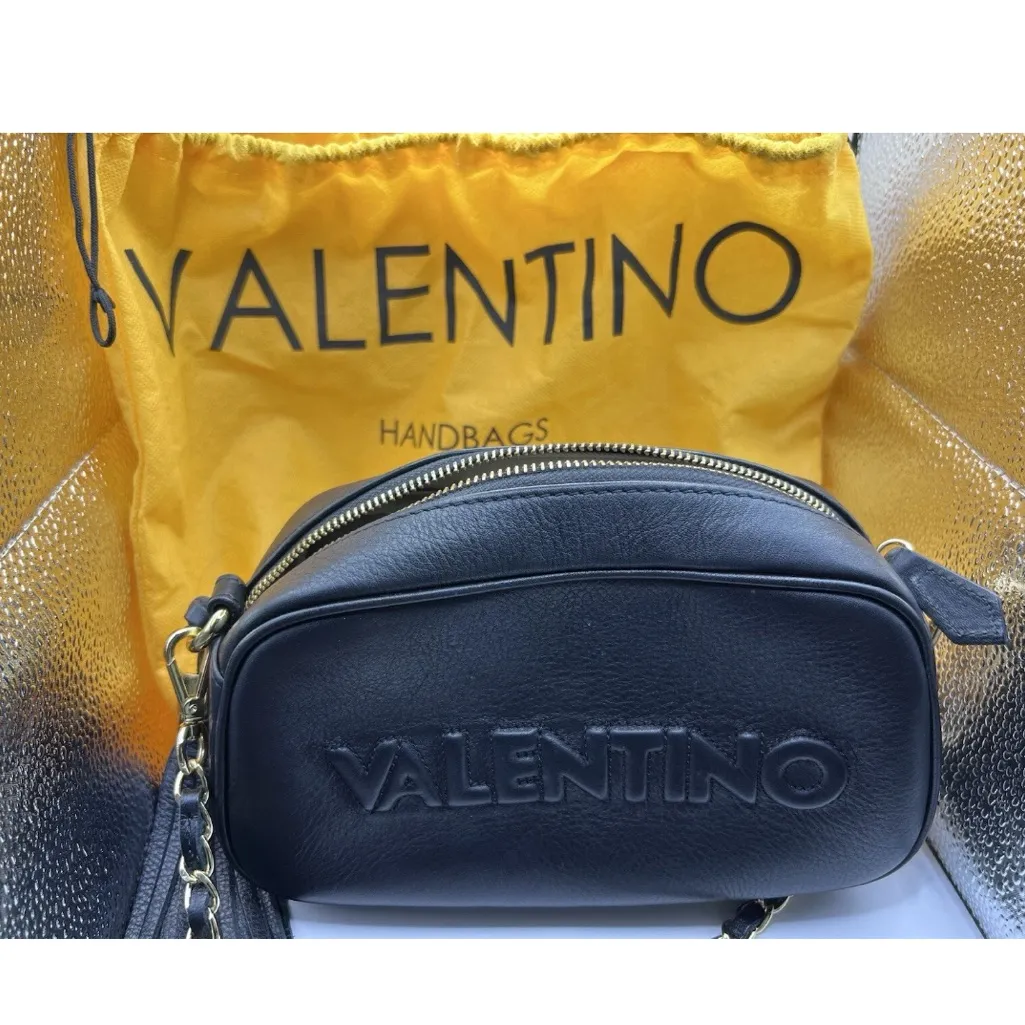 Valentino Black Crossbody Bag with Tassel - Image 3