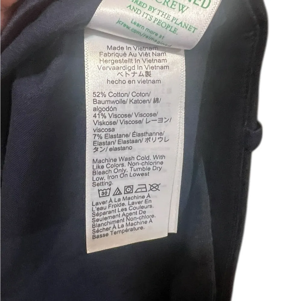 J.Crew  Wrap Look Navy Blue Skort Size 16 - Image 11