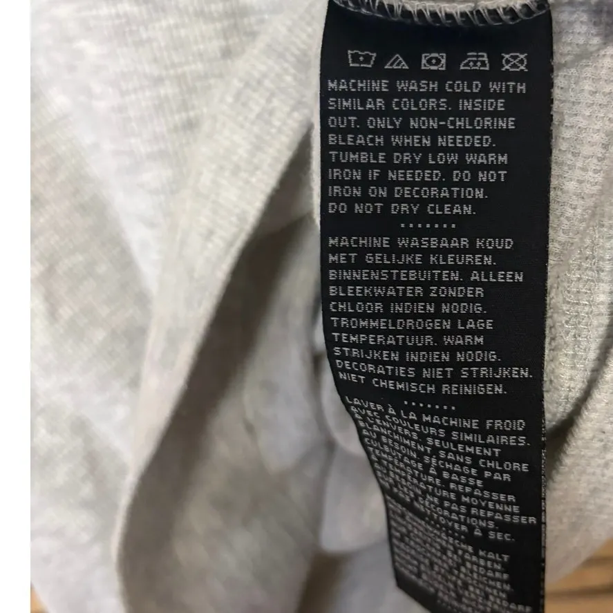 Harley Davidson  Gray Hooded Top Size Small - Image 9