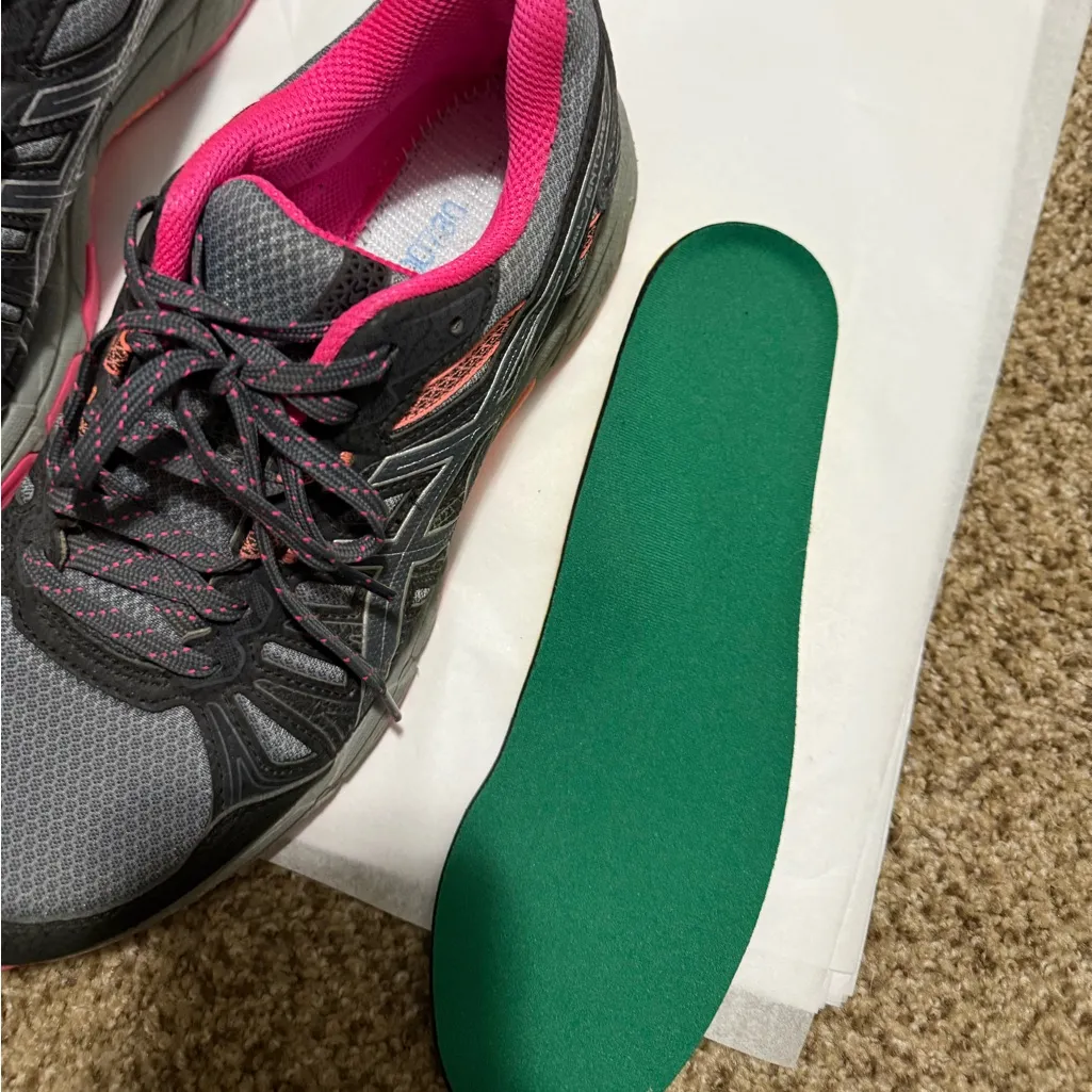 Asics Womens Gel Venture 7 1012A477 Gray Black Running Shoes Size 9.5 Excellent - Image 3