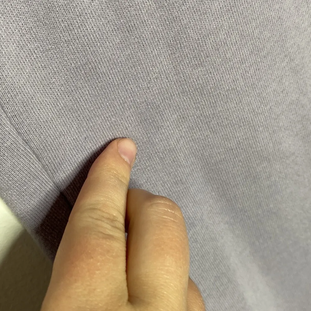 Hollister dusty lilac ultra high rise fleece lined dad style joggers size XS - Image 7