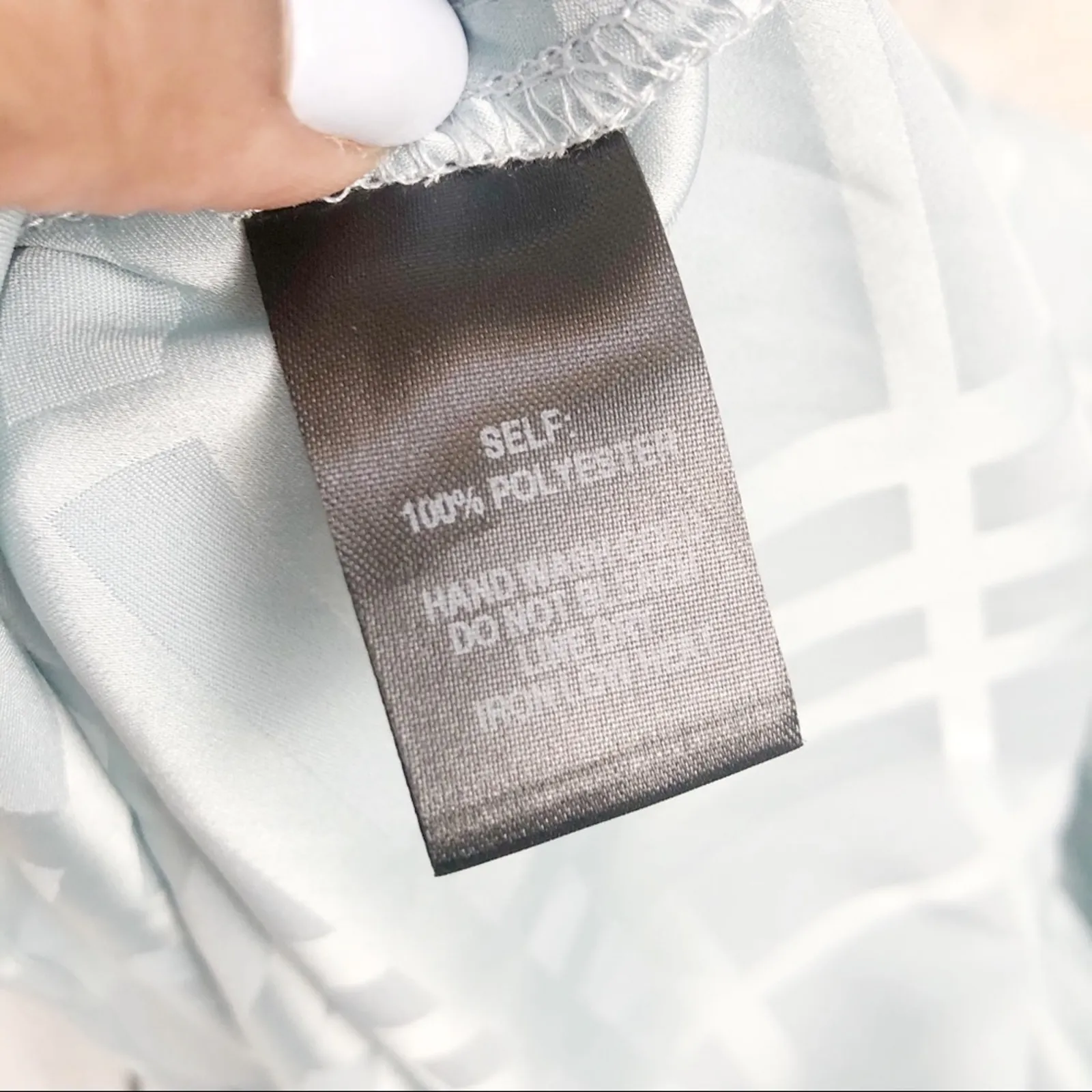 Lulu’s Geo My! Mint Blue Embossed‎ Tiered Romper - Image 6