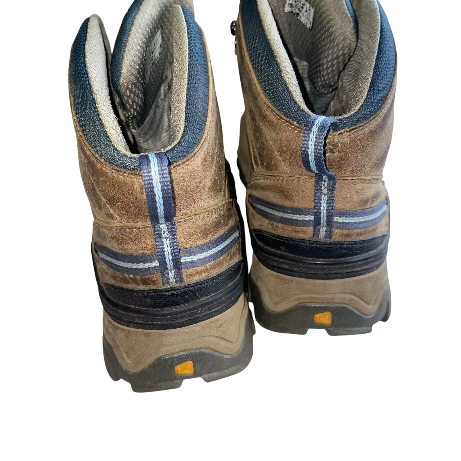 Keen Durand‎ II Boots Women's Size 9.5 Hiking Trail Tan Teal Waterproof Mid - Image 2