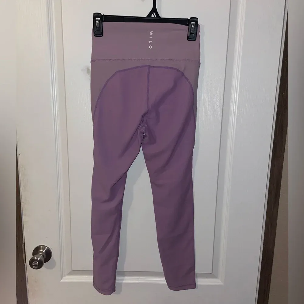 WILO The Label two tone ribbed purple leggings‎ size medium - Image 2