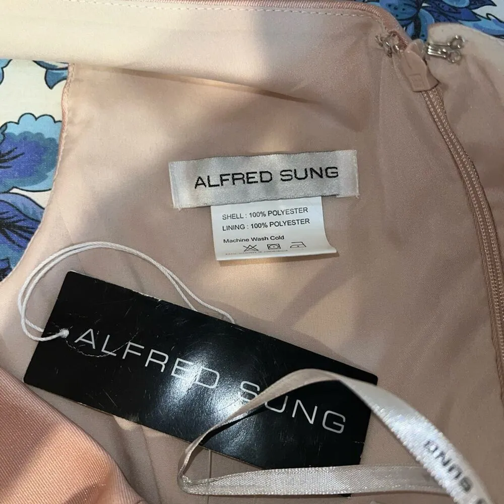 Stunning New Alfred Sung Satin Twill Mother of the Bride Gown! - Image 6