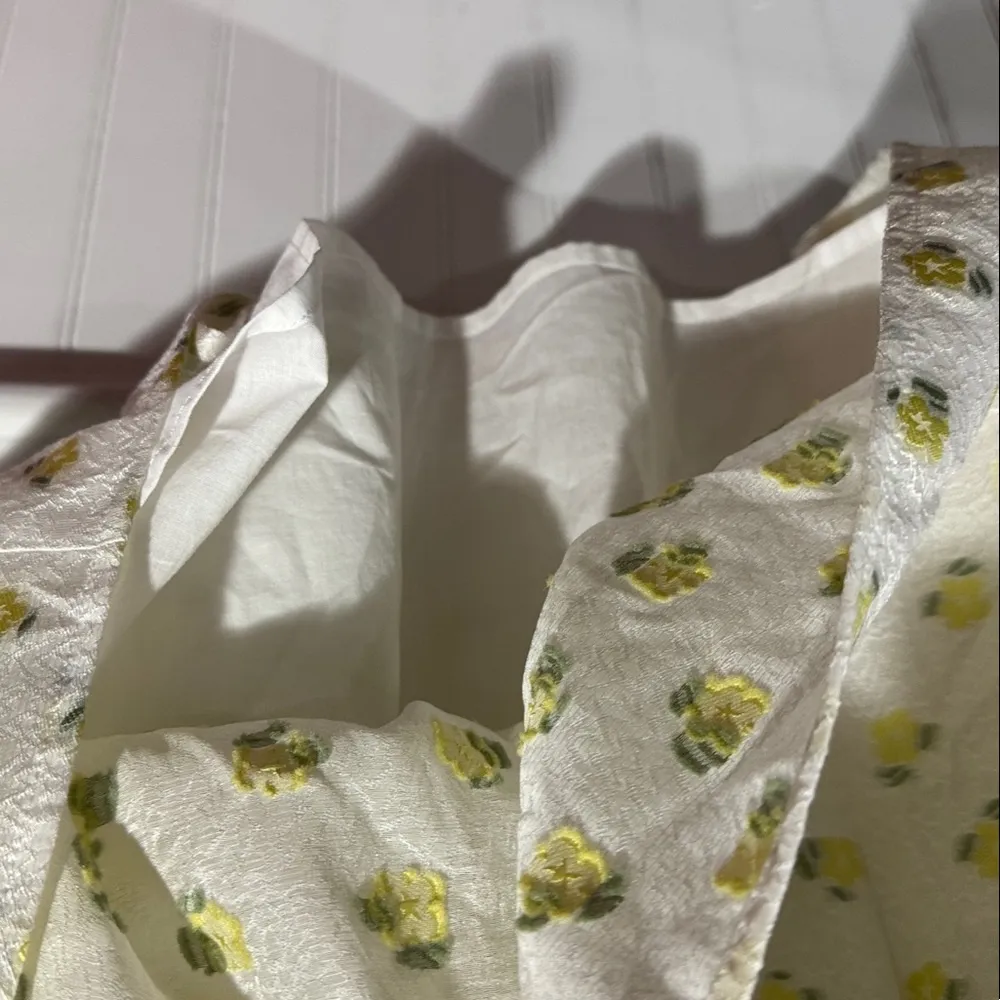 For Love and Lemons Kiela Mini Dress Floral Corset Lace Up White Yellow NEW - Image 8