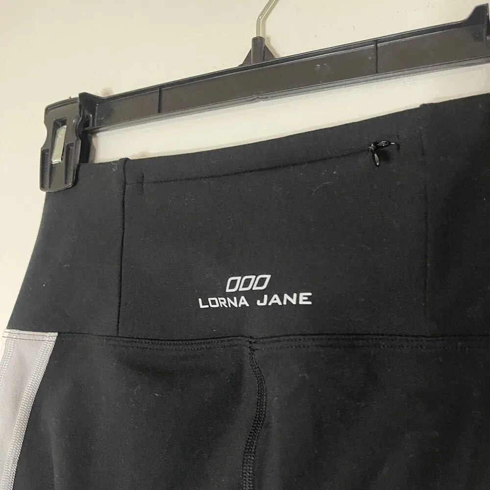 Lorna Jane Stride Core full length Green black color block tights XS - Image 4