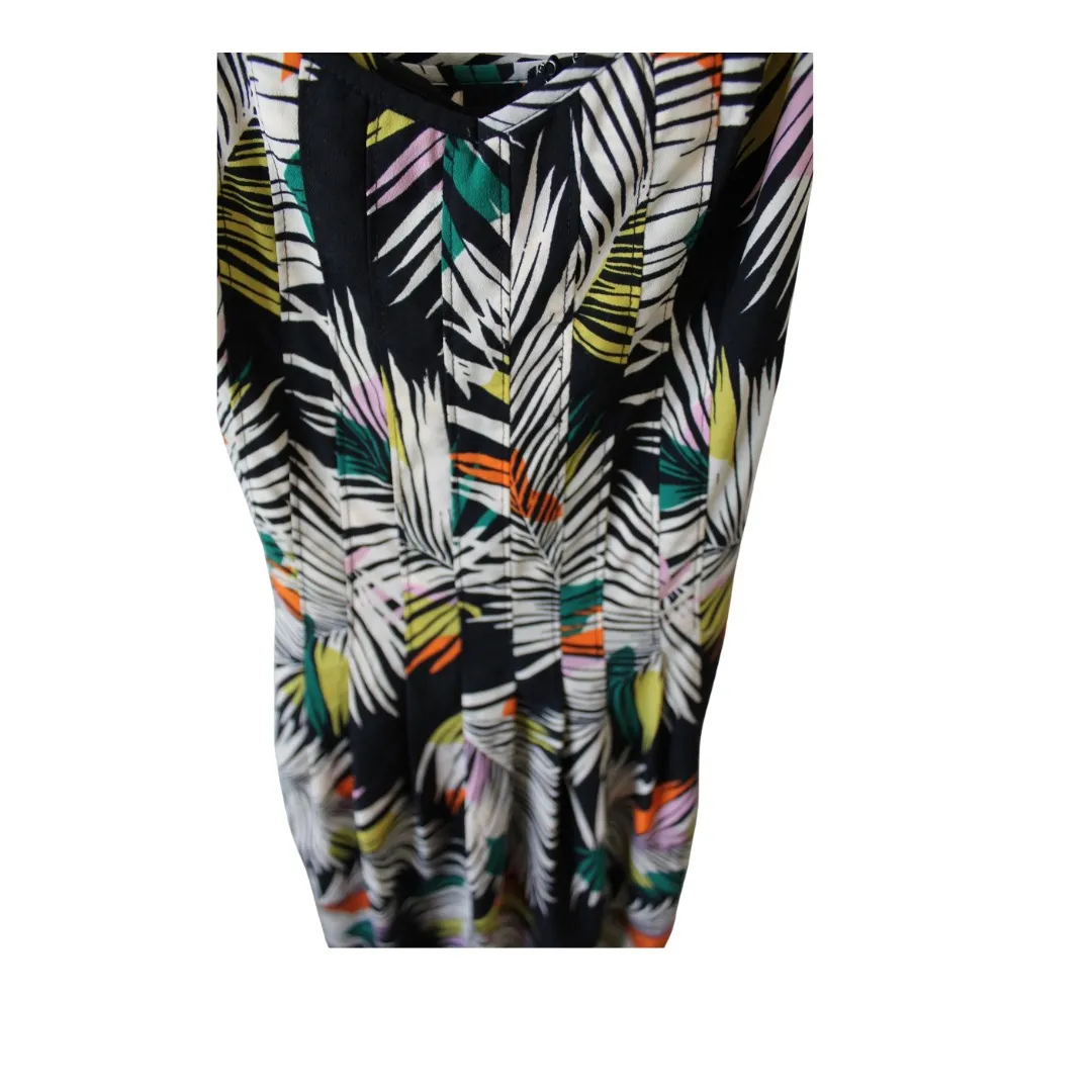 Banana Republic Palm Print Strappy Midi Maxi‎ Dress Size 4 - Image 3