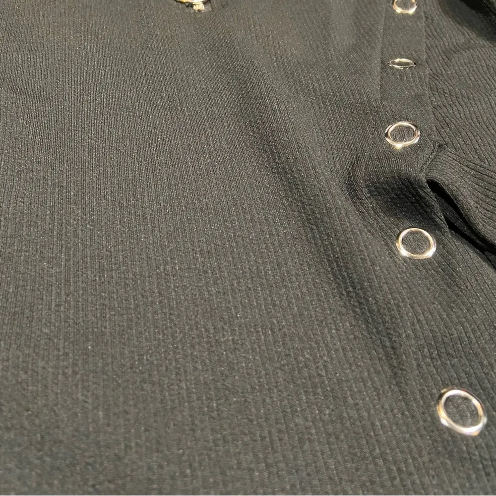 long sleeve top with slit - Image 3