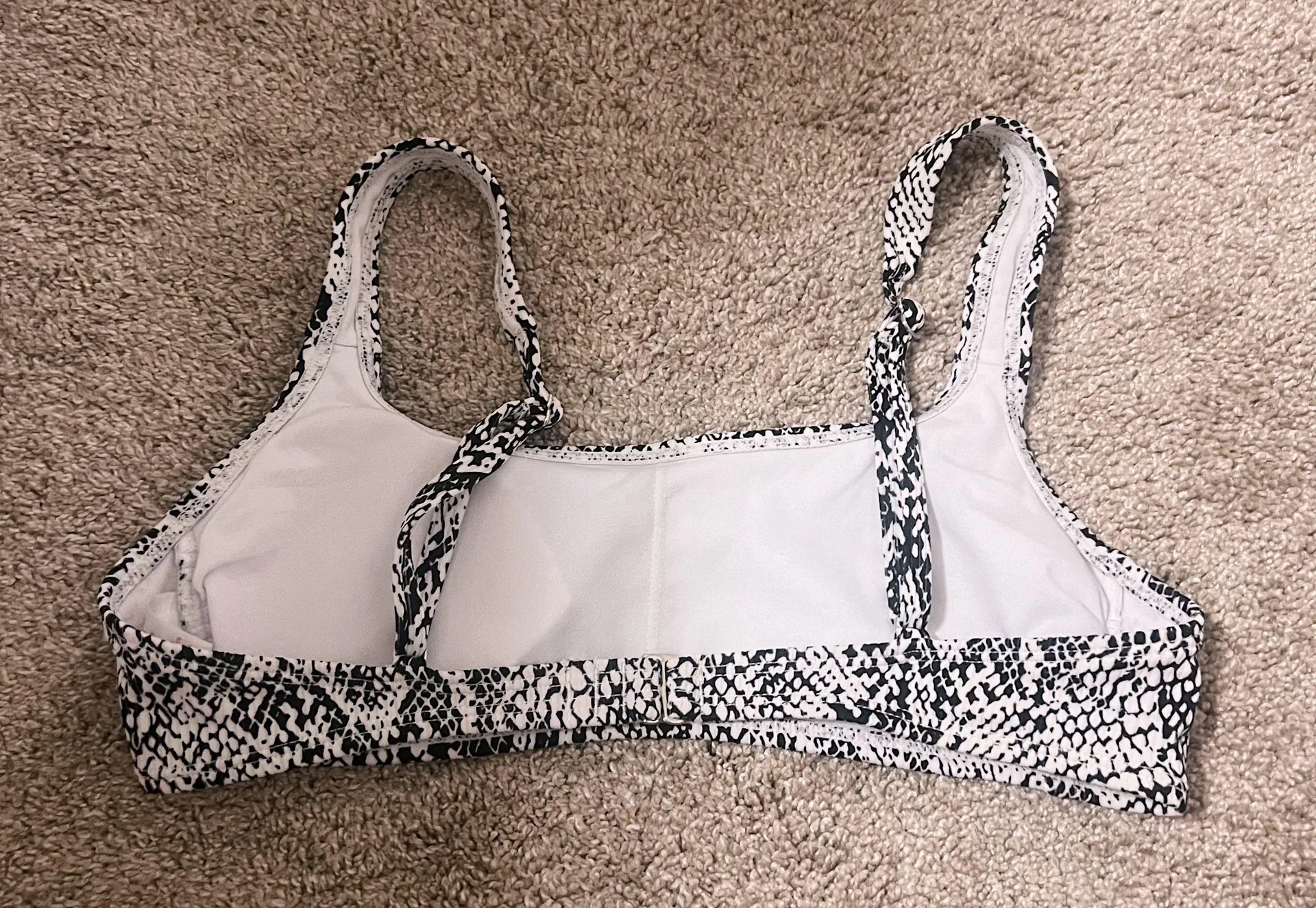 Snake Print Bikini Top Medium - Image 2