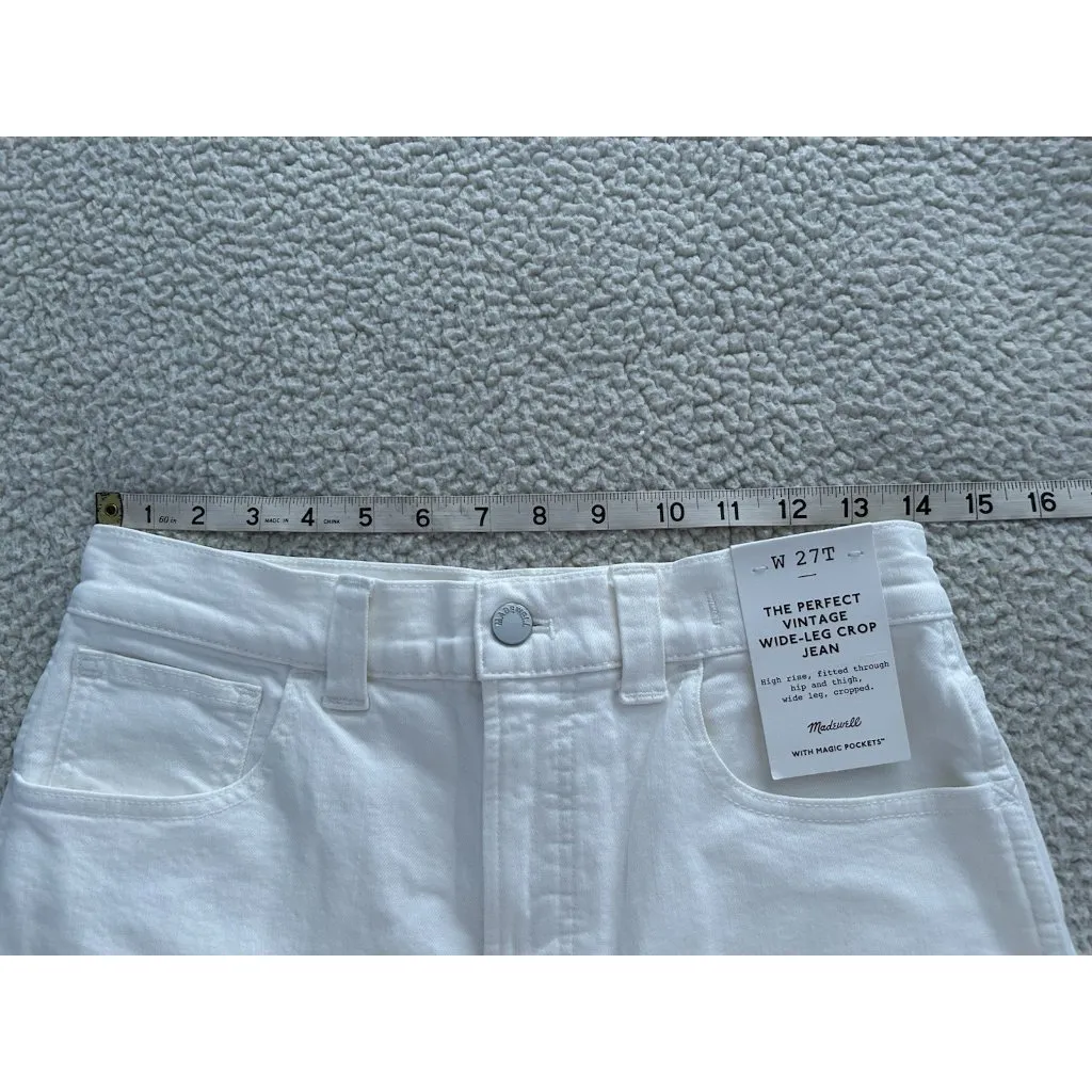 Madewell The Perfect Vintage Wide-Leg Crop in Vintage Canvas Size 27T - Image 11