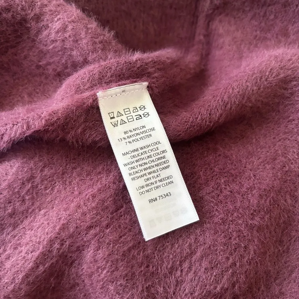 NWT Bailey 44 Textured Wine Mock Neck Top | Size Small - Image 8