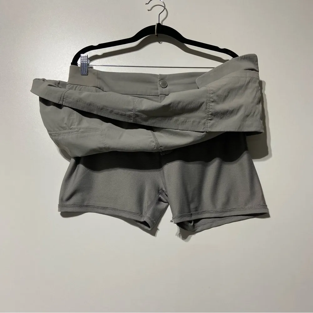 Trekkie Gray Cargo Mini Skirt Skort Size 14 Tennis Golf Outdoor Skirt - Image 7