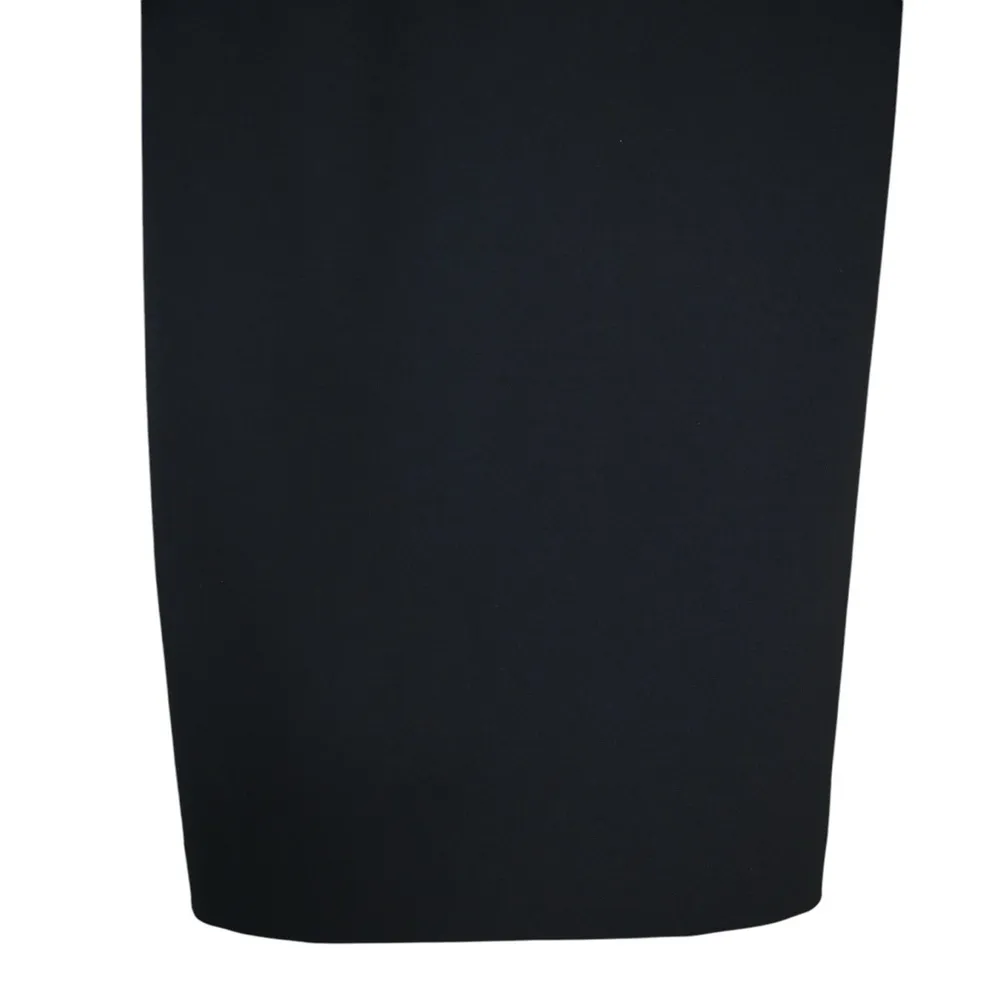 Donna Karan New York Womens 6 Elegant Black Bell Sleeve Sheath Dress - Image 5