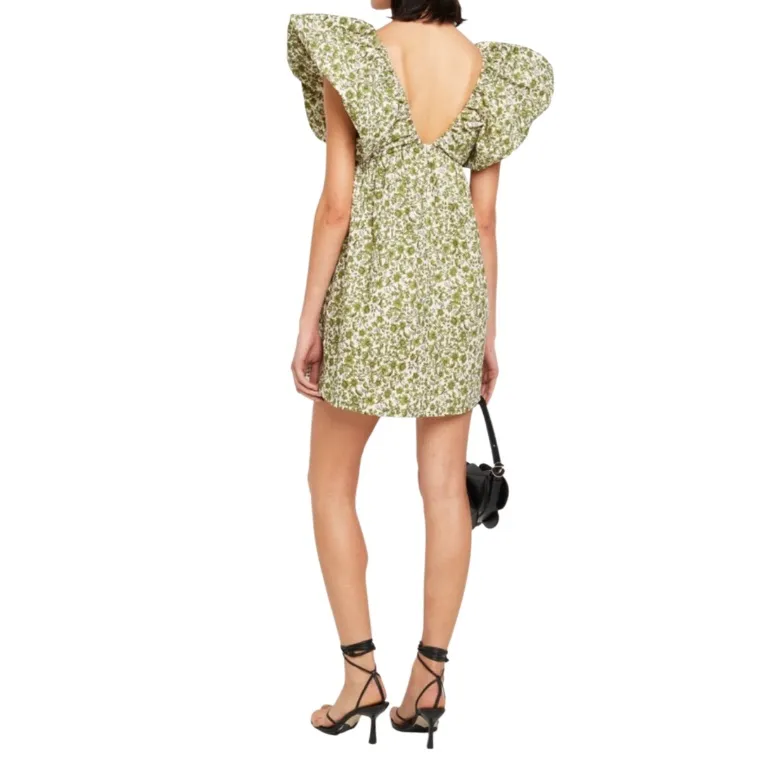 O.P.T Didi Mini Dress Blue Floral Size Large NWOT - Image 7