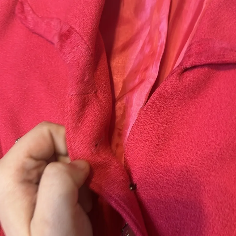 Feng Shui Embellished Rhinestone Barbie Pink Blazer Shoulder Pads 42 Glitter Y2K - Image 3