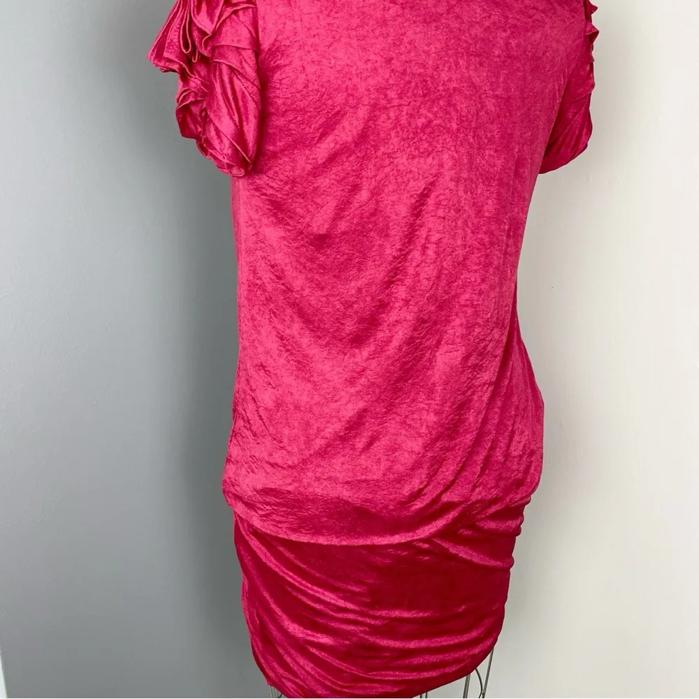 Runway Women's Darted Sleeve Dress Wine Red Size XS - Image 6