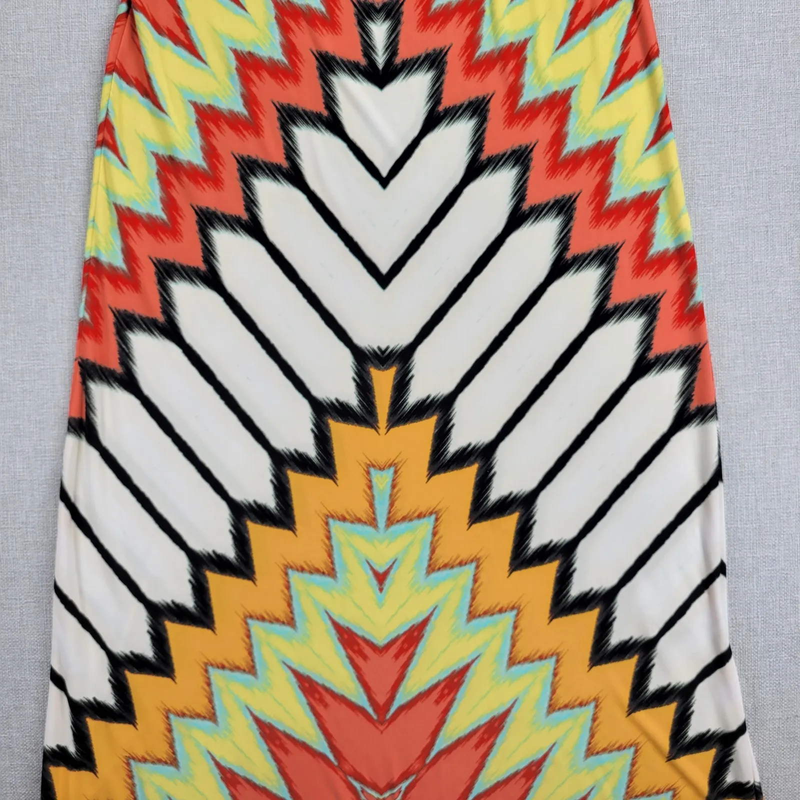 Eci New York‎ Womens Skirt Size M Multicolor Chevron Print Colorful A - Image 11