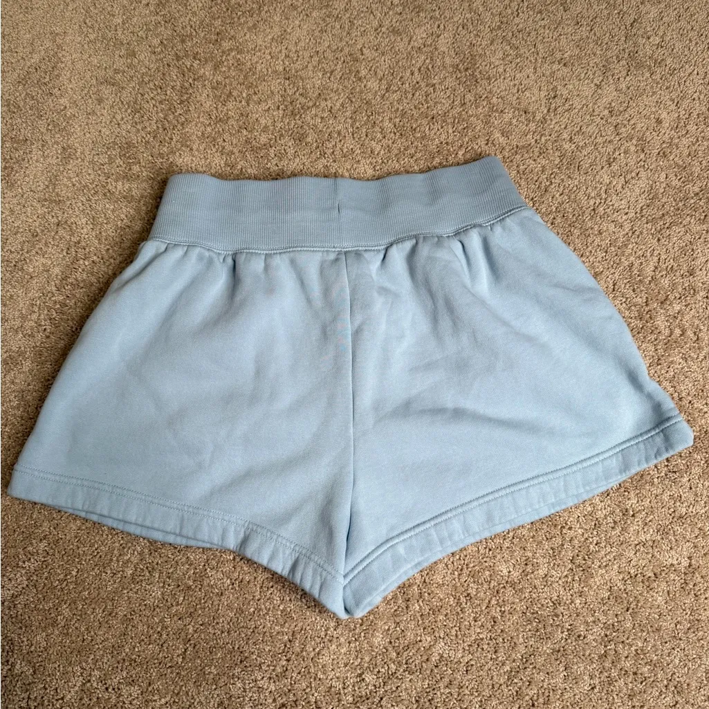 Nike Sportswear Phoenix Fleece High-Waisted Shorts Blue Tint Size Medium - Image 5