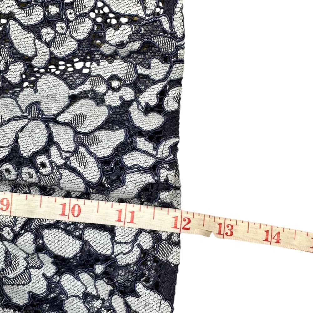 KEEPSAKE Blue Floral Lace Cocktail Dress - Image 8