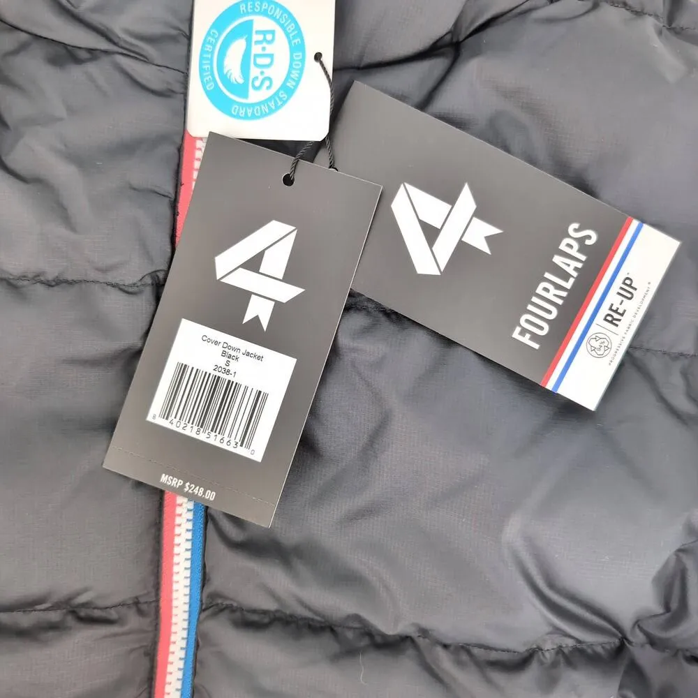 4 Laps FourLaps Black Women's Cover Down Jacket Goose Down Puffer - Image 5