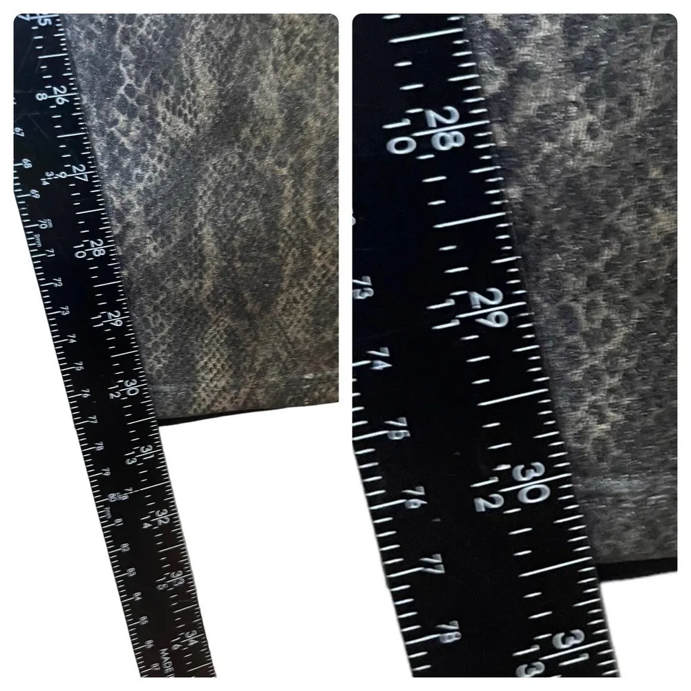 J. Brand Black Golden Snakeskin Coated Legging Jean Size 26 Edgy Club Night Life - Image 8