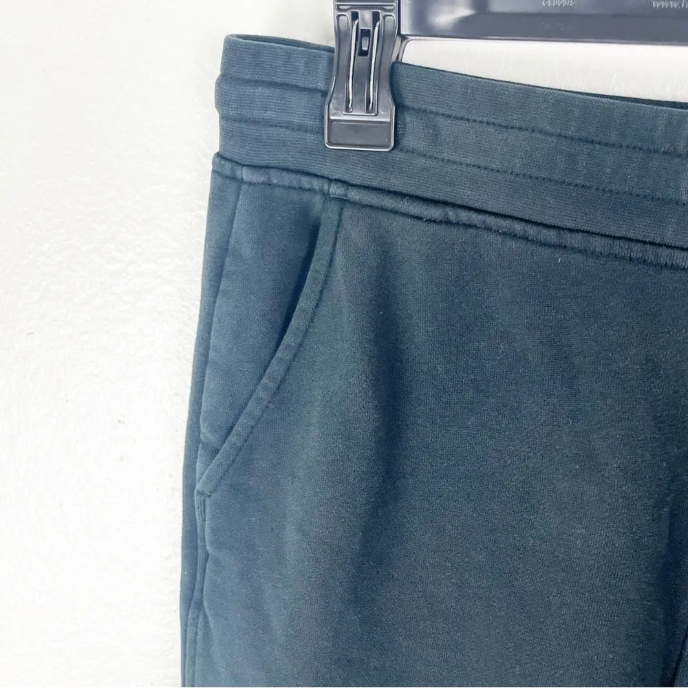 EVERLANE Black Wash High Rise Joggers, Size Medium - Image 6