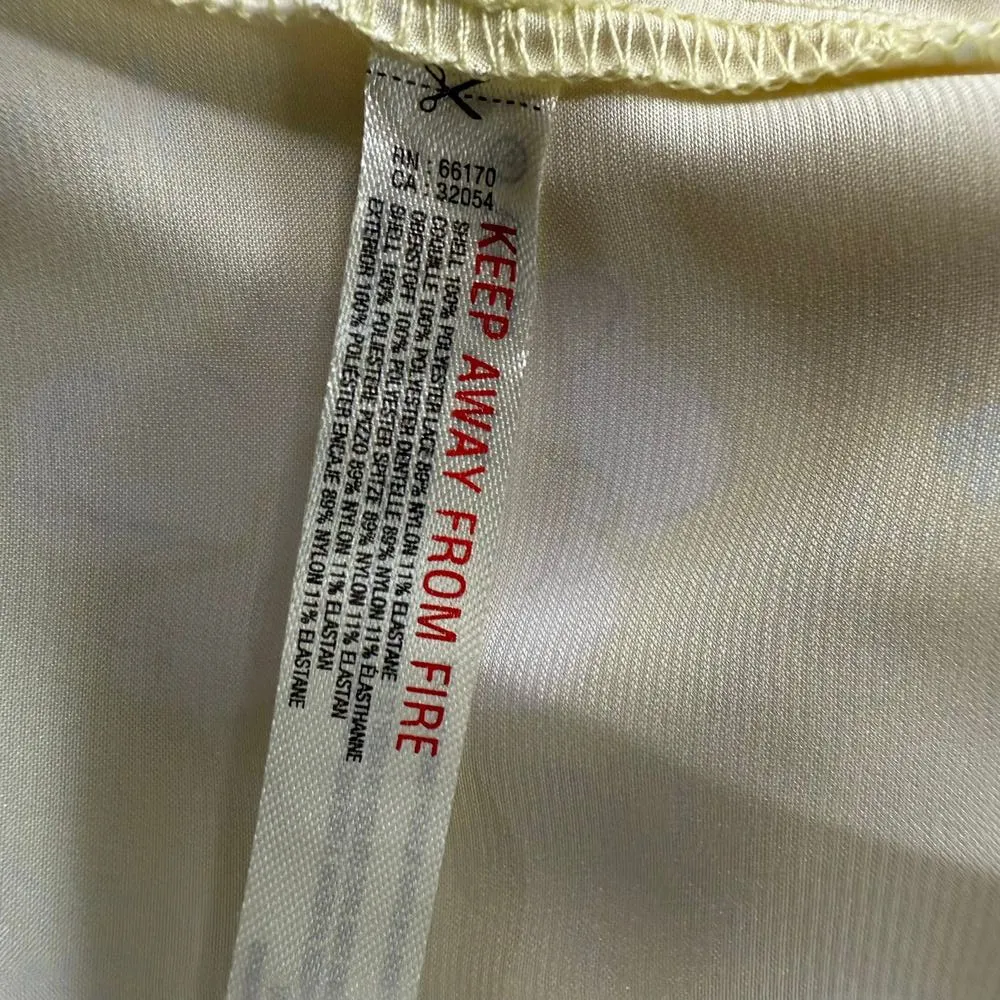 Free People satin cami top lace floral boho femme XS - Image 5