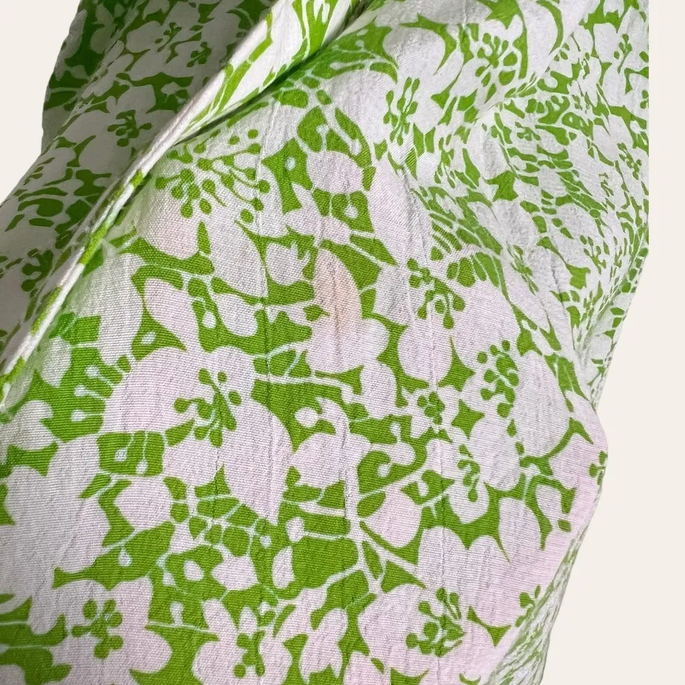 Faithfull The Brand Mae Freya Green Floral Print Belted Square Neck Midi Dress S - Image 6