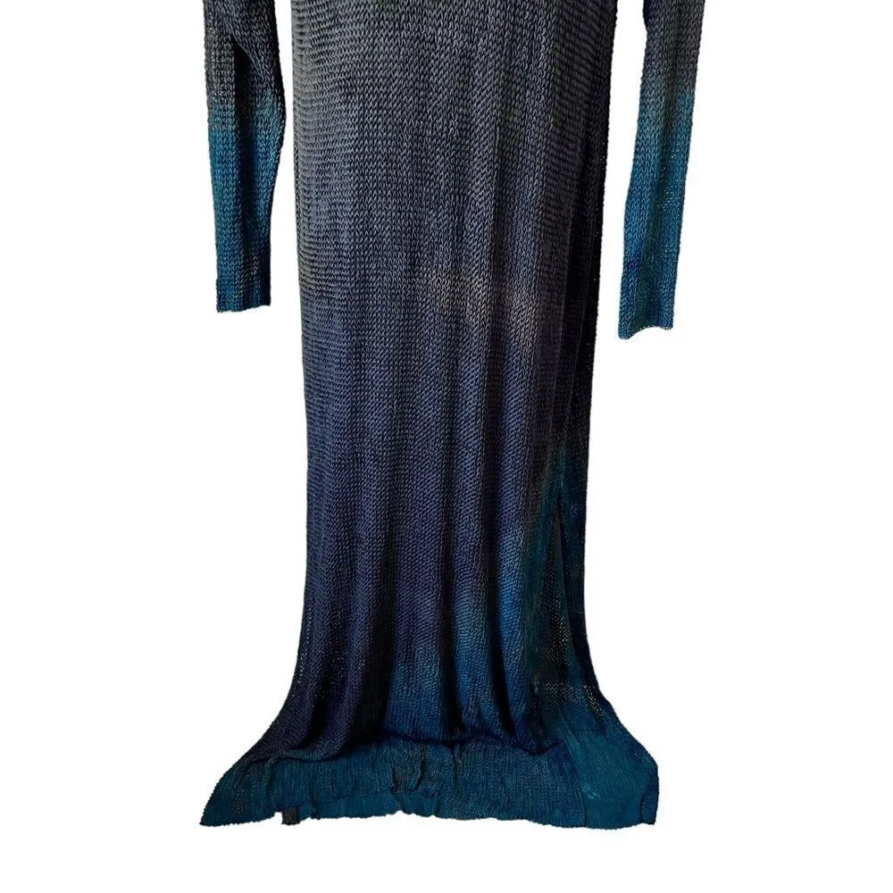 RAIF Tie Dye Long Knit Maxi Dress Green Size undefined - Image 5