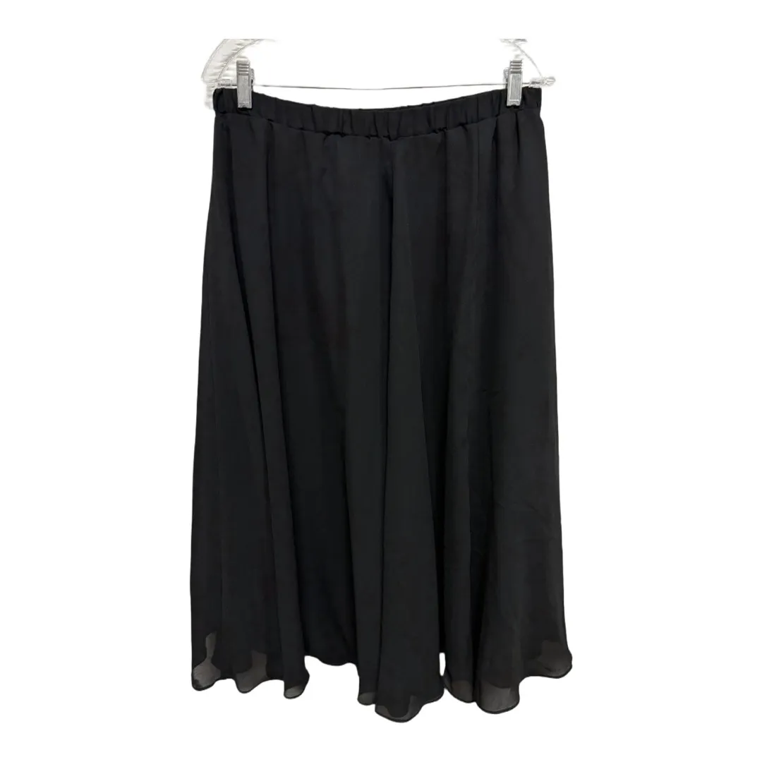 Whimsical Vampy Gothic Long Vintage Lined Midi Skirt Black Size 14 Formal Church - Image 4