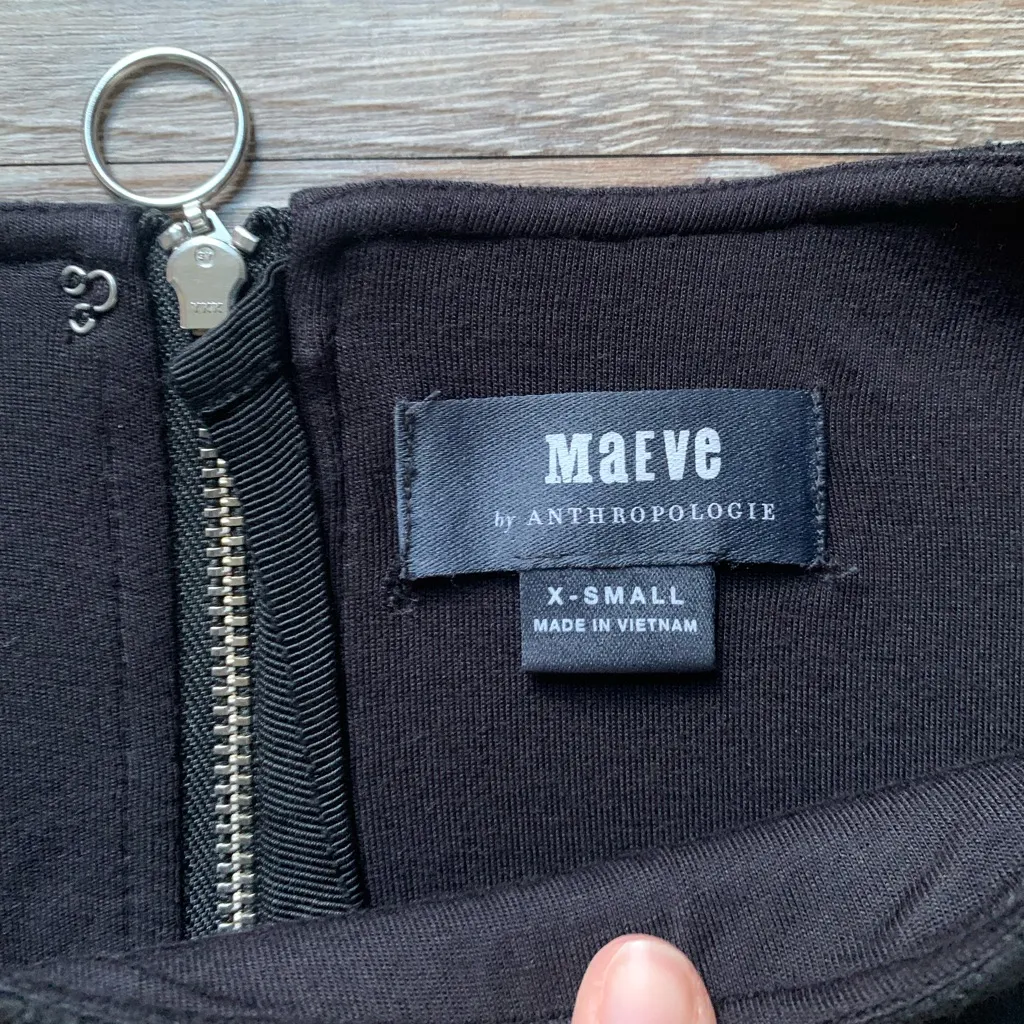 Maeve by Anthropologie Black Sleeveless Swing Dress XS - Image 4