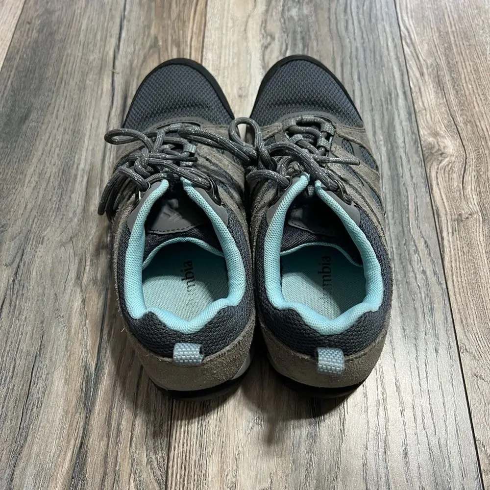 Columbia Women's size 7 Redmond V2 Lace Up Hiking Shoe Sneaker Grey Light Blue - Image 4