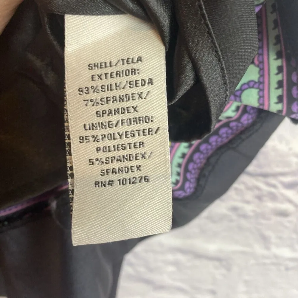 ECI Women’s Boho Silk Blend Special Occasion Cocktail Slip Dress Size 8 - Image 7