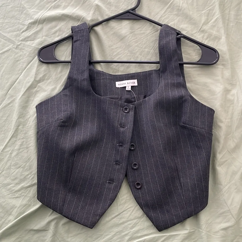NWT Moon River Pinstripe Suit Top Size Small - Image 4