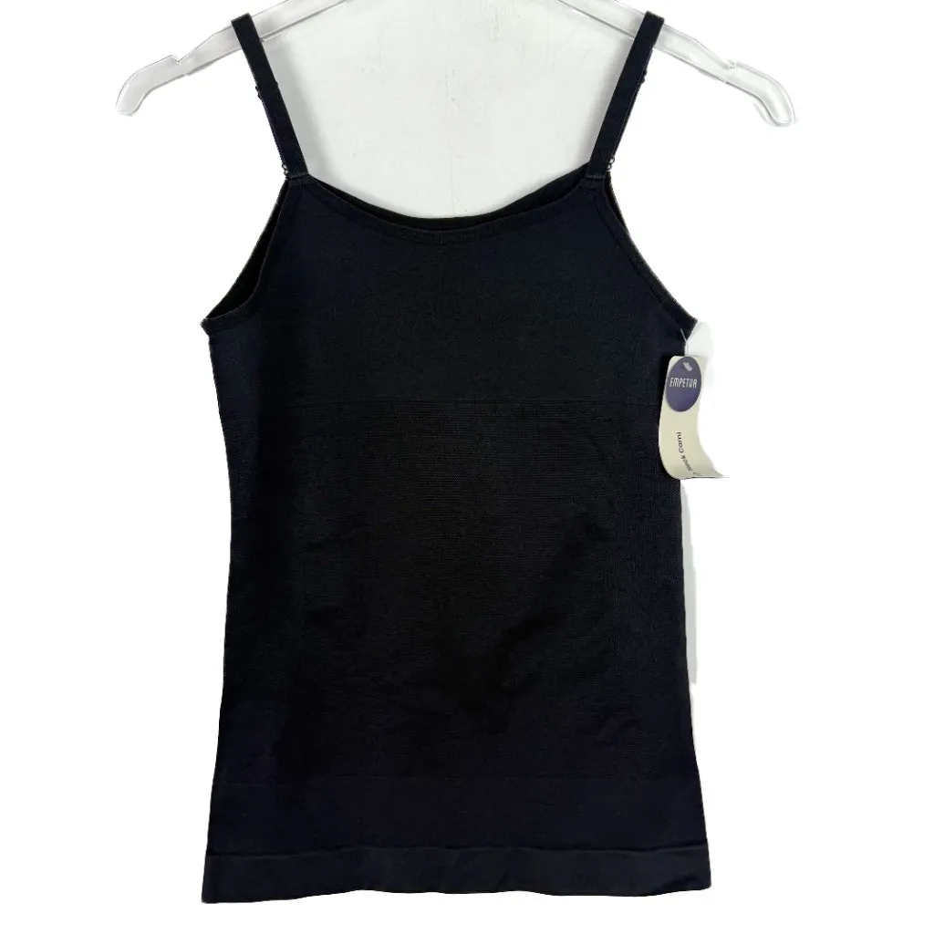 NWT Shapermint Empetua Scoop Neck Cami Tank Top Black Size Large L NEW - Image 2