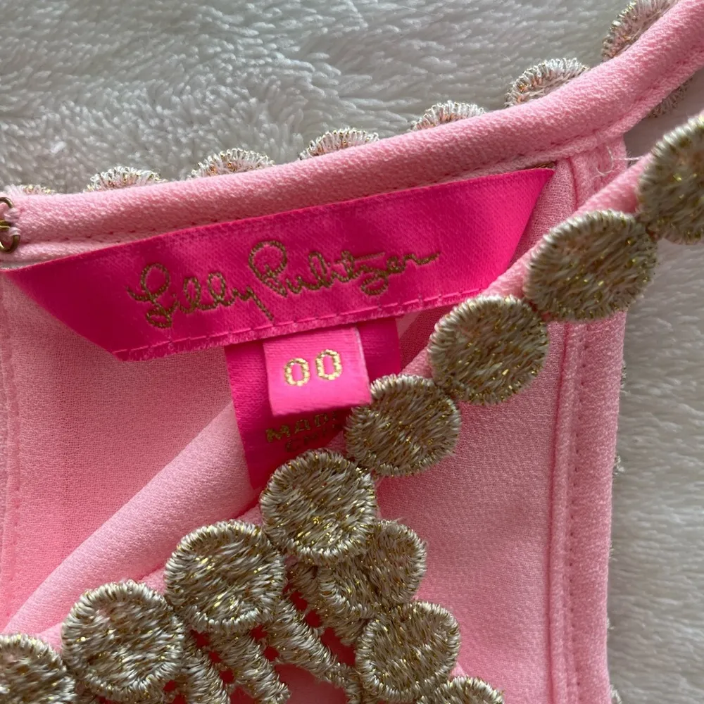 Lilly Pulitzer pearl soft shift dress in coral pink size 00 - Image 4