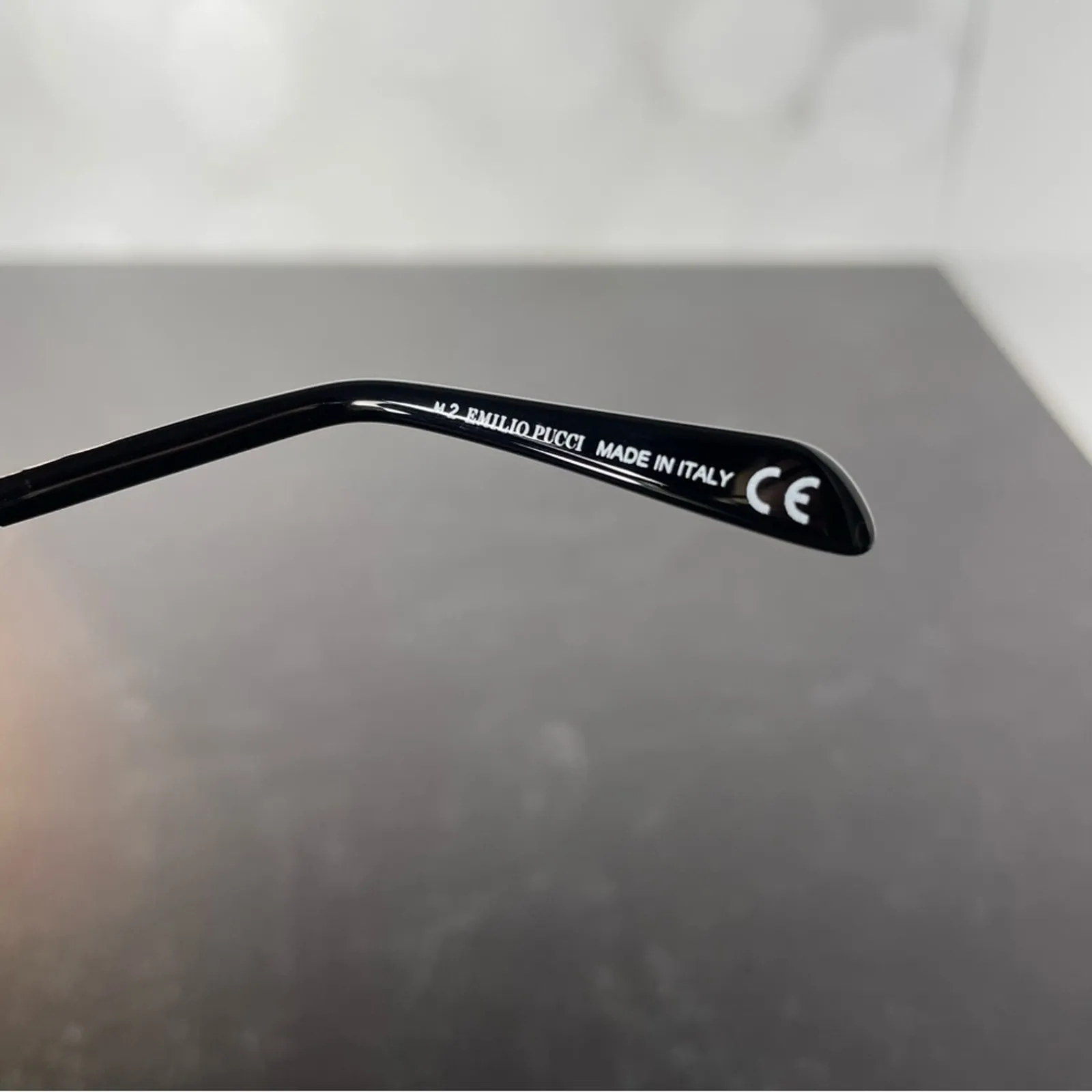 Emilio Pucci EP0074 05C Black Square Sunglasses Women’s Sz 55-23-135 - Image 8