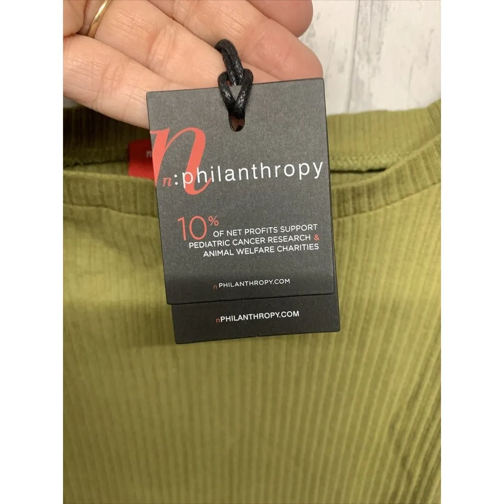 Womens Size L n:Philanthropy Langley Body Suit Olive NWT - Image 5