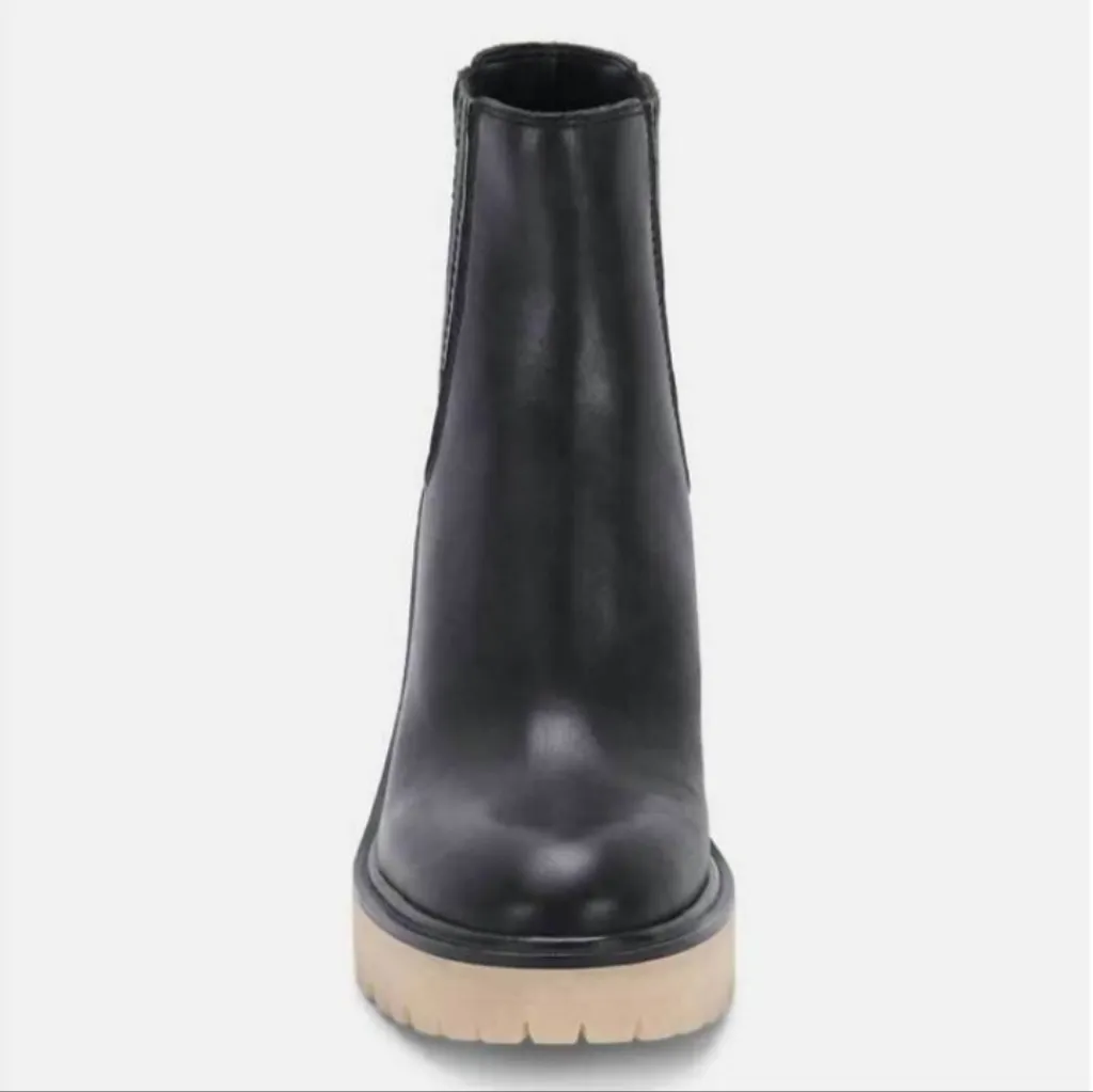 Dolce Vita Caster h2o Booties black leather size 9 - Image 7