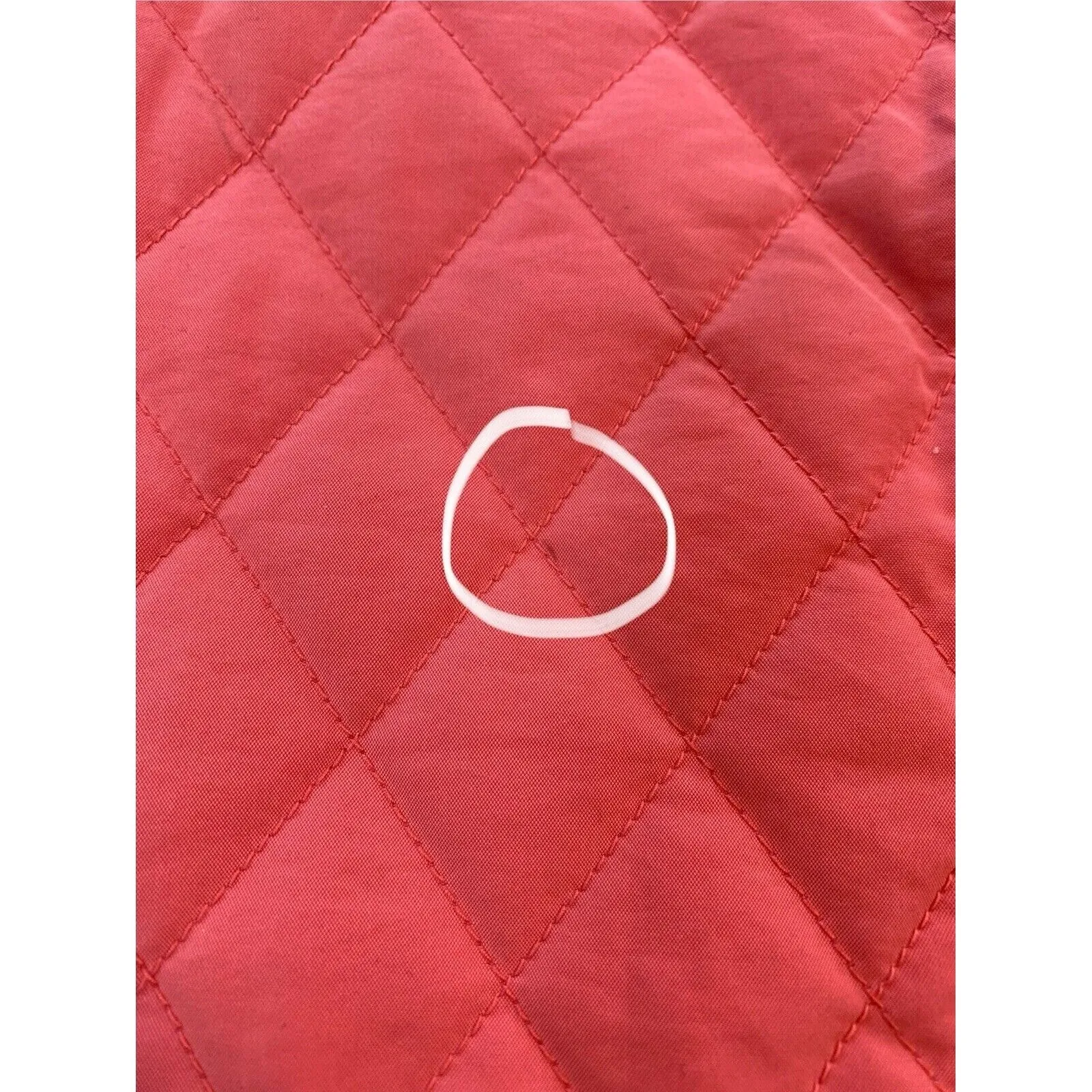 LL Bean‎ Jacket Women's Medium Petite Peach Quilted Coat Buttons Pockets Peacoat Pink Size undefined - Image 17