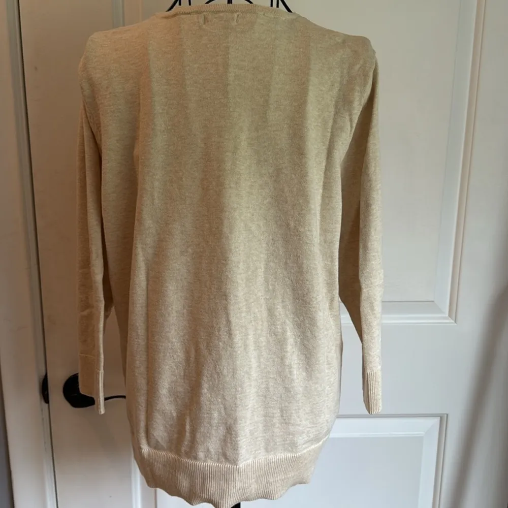 Croft and barrow crewneck three-quarter sleeve button-down cardigan - Image 4