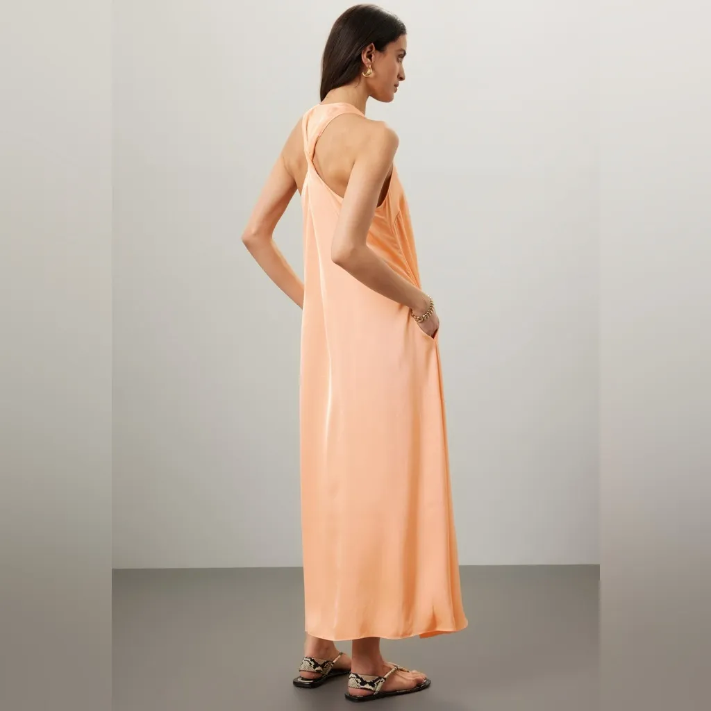 Rosetta Getty Peach Maxi Dress Orange Size 14 - Image 8