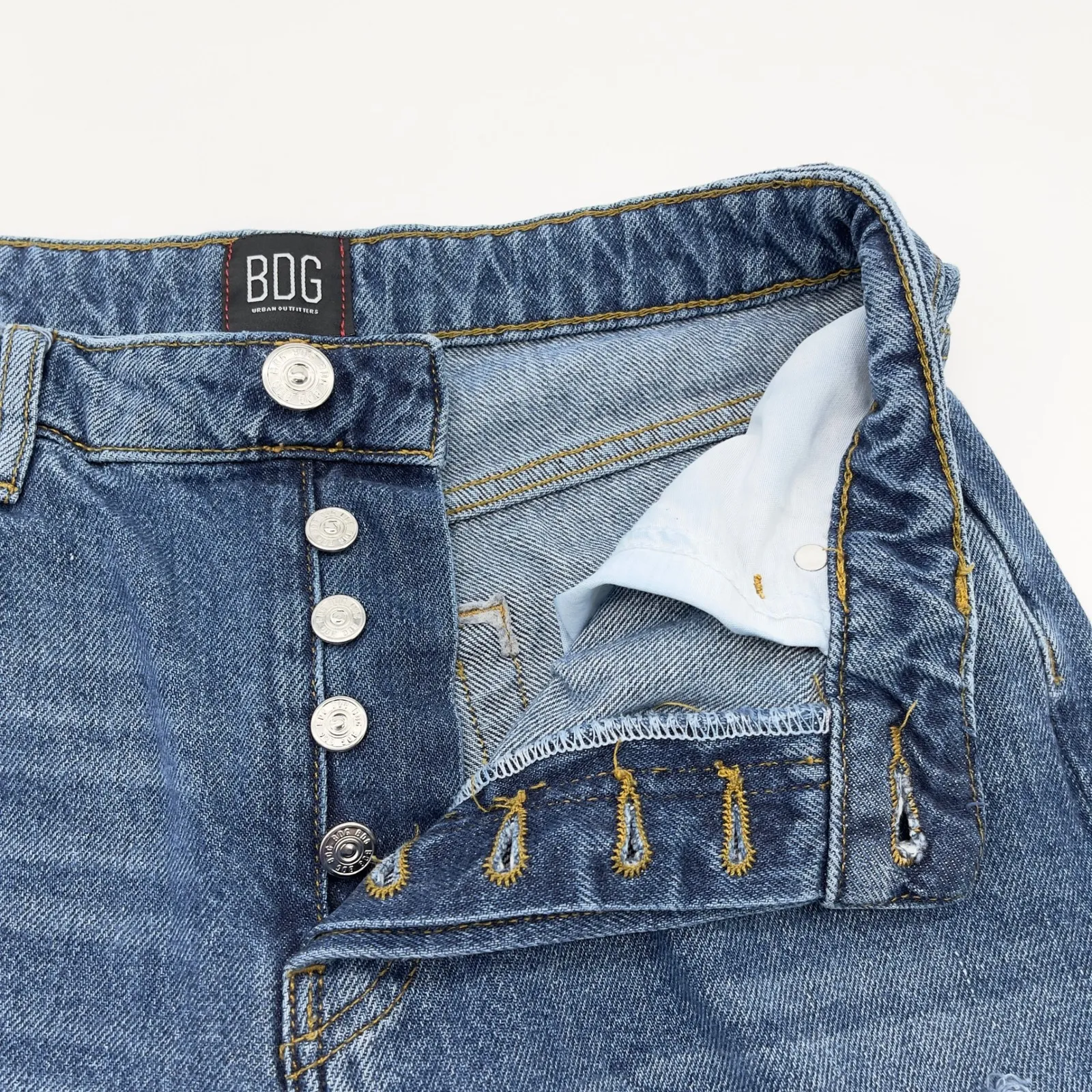 BDG Urban Outfitters Womens‎ Jeans Size 28 Distressed High Rise Slim Straight - Image 7